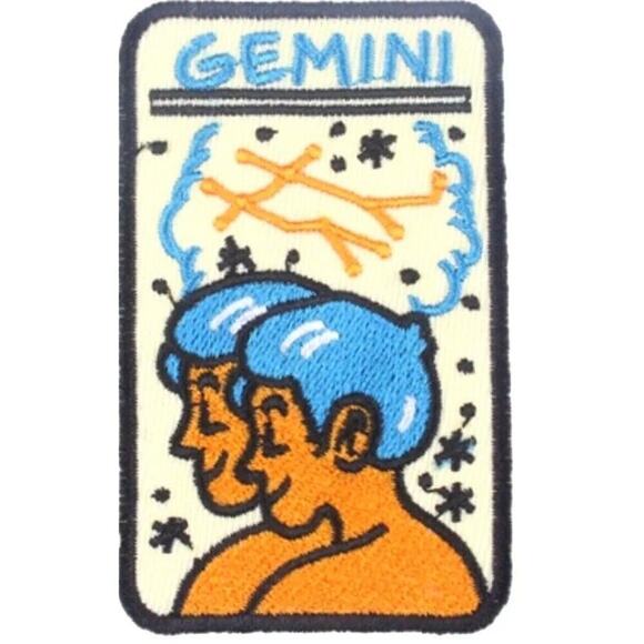 Retro Astrology Zodiac Sign Horoscope Birthday Gift  Patch Embroidered Spiritual - Picture 3 of 13